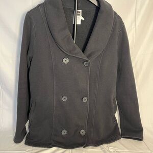The North face Charcoal Pea Coat Woman’s XL